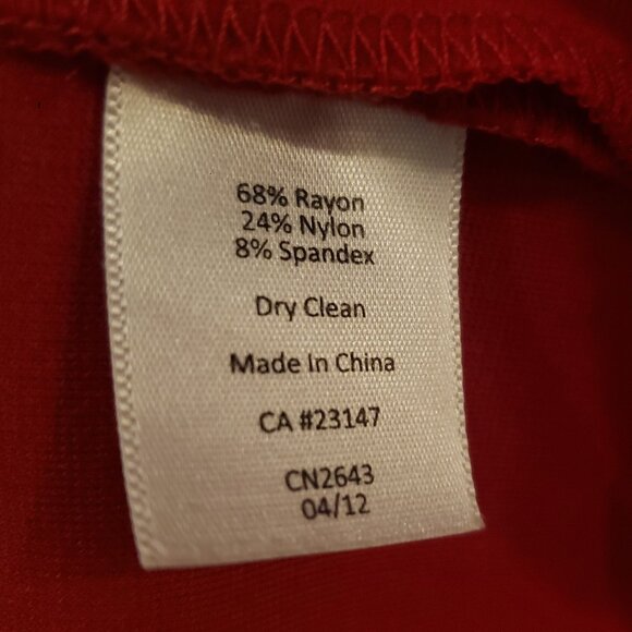 Talbots Red Cocktail Dress - Picture 4 of 5